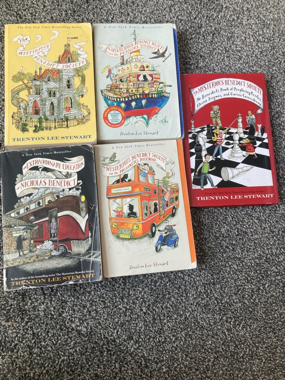 The Mysterious Benedict Society Book Set - Colorful Illustrated Covers